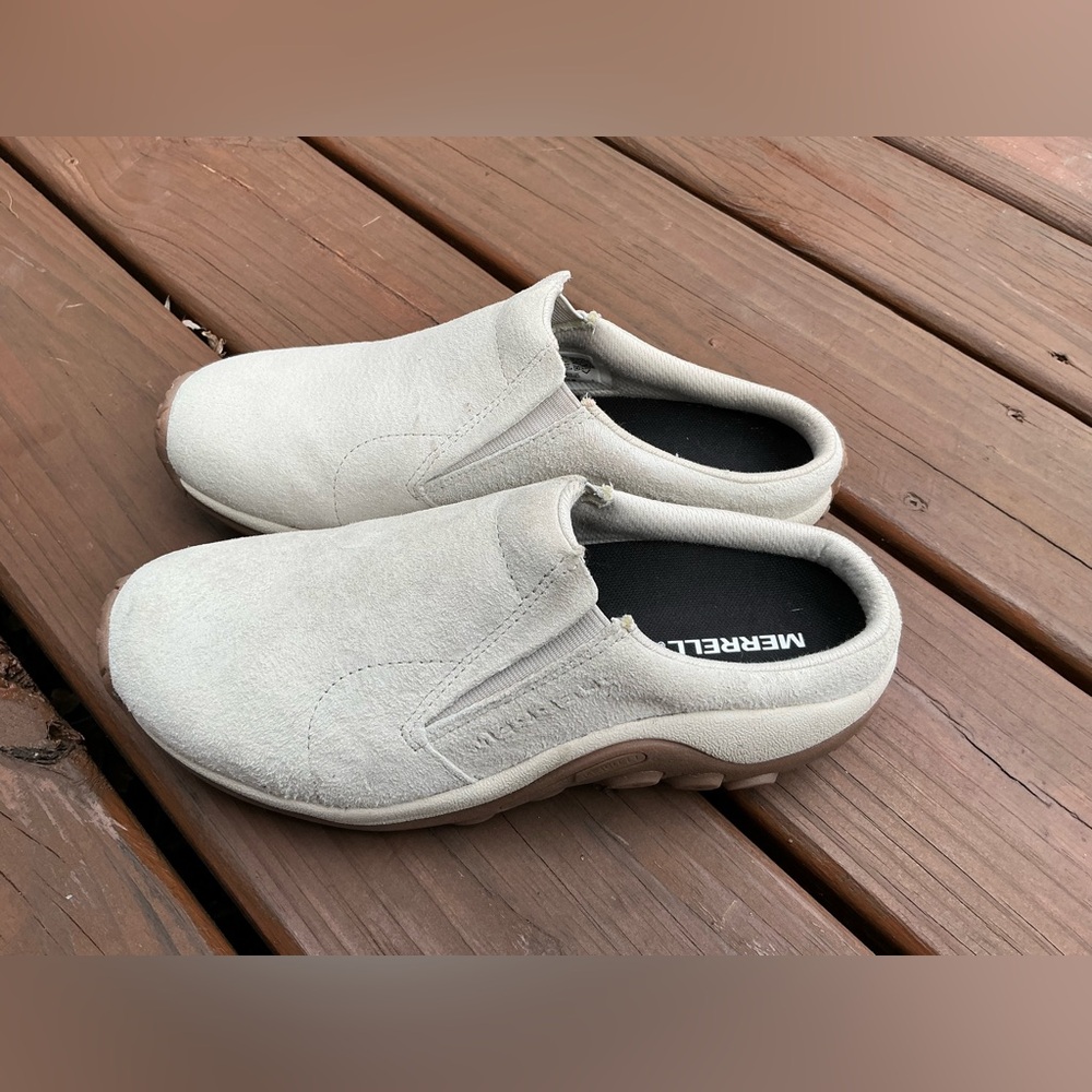 Suede leather MERREL clogs💛💛 - Picture 2 of 11
